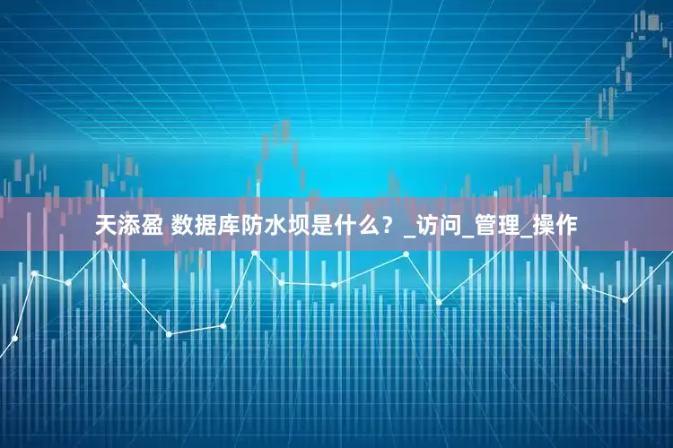 天添盈 数据库防水坝是什么？_访问_管理_操作